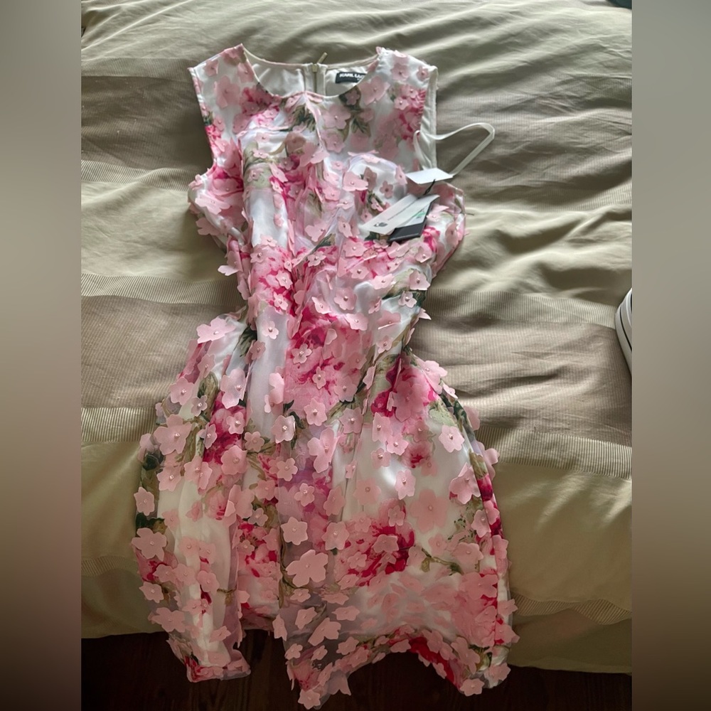 Karl lagerfeld floral spring dress -